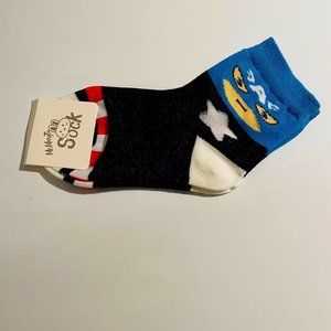 Children's Captain America Sock Pair (Ages 4-9)